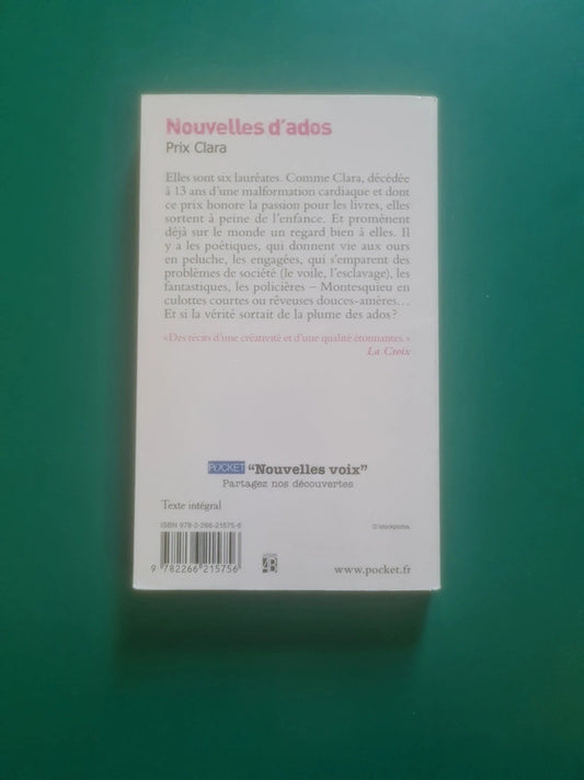 Nouvelles d'ados
, Prix Clara