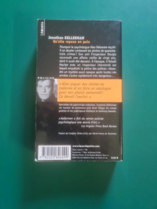 Qu'elle repose en paix , Jonathan Kellerman