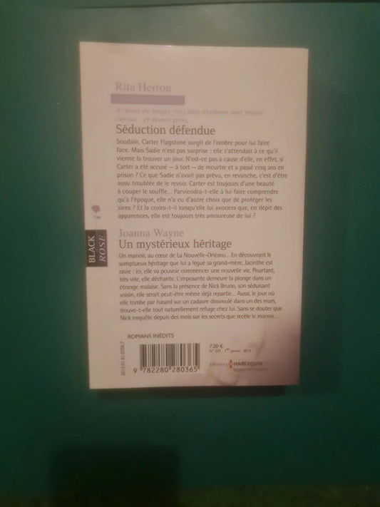 Les secrets de Crystal Bay , Seduction défendue , Rita Herron,  Joanna Wayne
Un mystérieux héritage