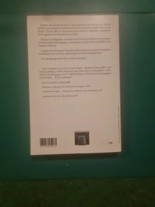 Retours à l'écriture,  pour une nouvelle évangélisation , Louis Constans