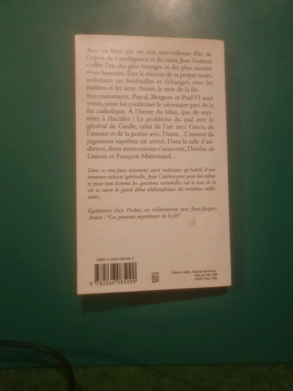 Mon testament philosophique, Jean Guitton