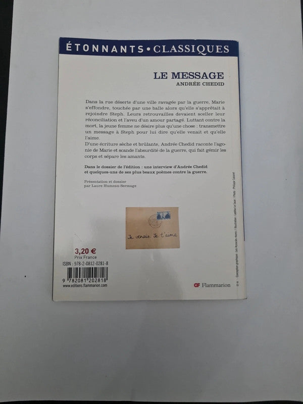 Le Message,  Andrée Chedid