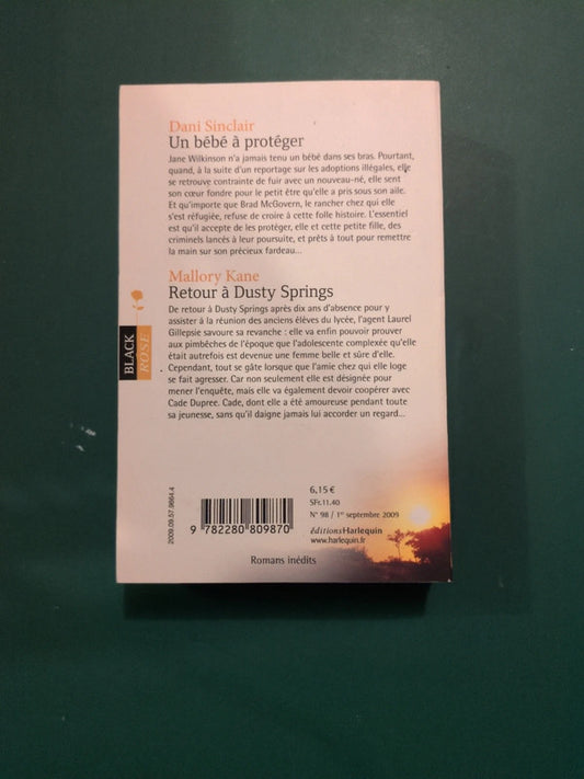 Dani Sinclair
Un bébé à protéger , Mallory Kane
: Retour à Dusty Springs