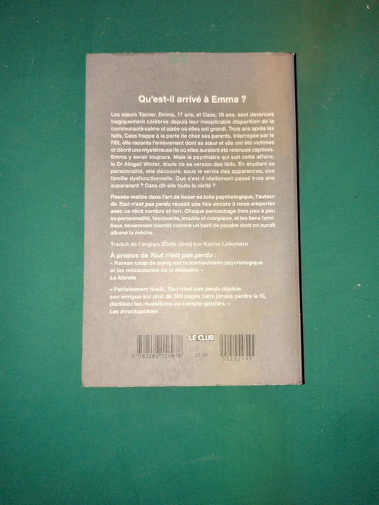 Emma dans la nuit, Wendy Walker