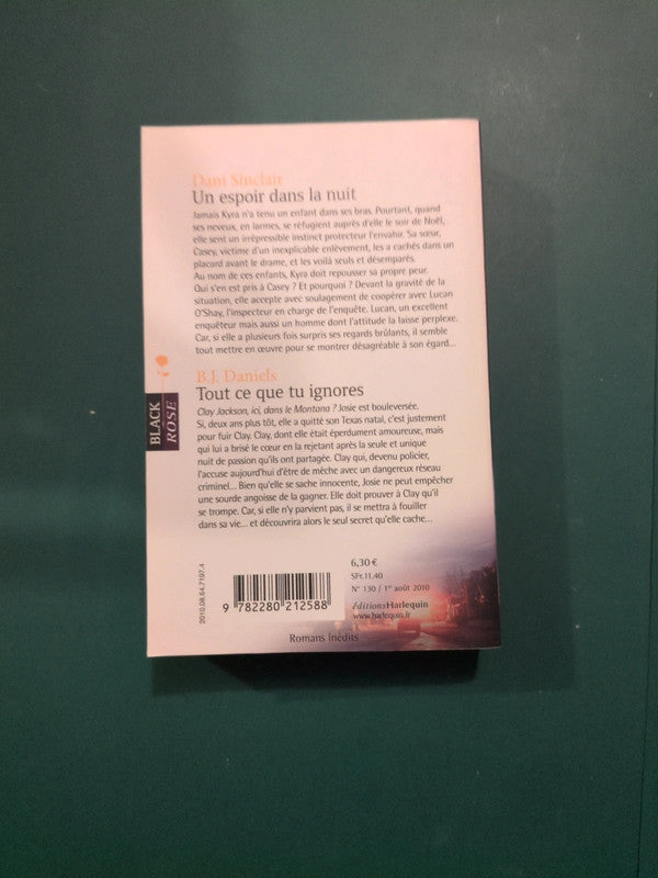Dani Sinclair
, Un espoir dans la nuit , B.J. Daniels ,
Tout ce que tu ignores
