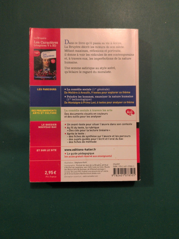 Les caractères chapitre V à XI , Jean de la Bruyère