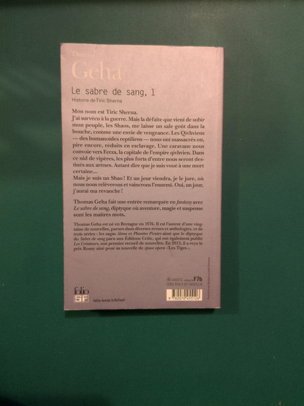 Le sabre de sang tome 1 , Thomas Geha