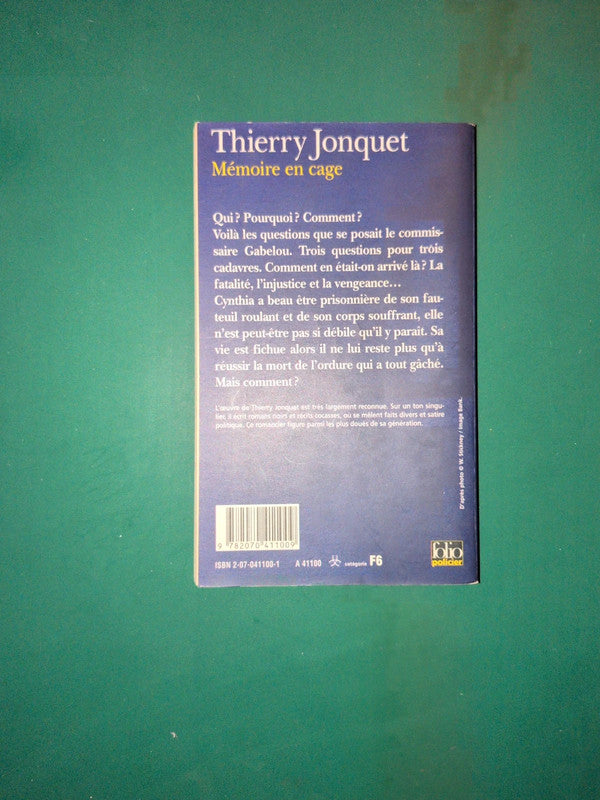 Used book – Mémoire en cage, Thierry Jonquet