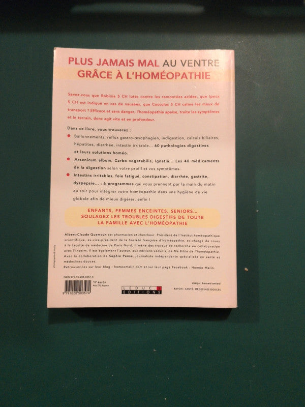 plus jamais mal au ventre grâce à l'homéopathie , Albert Claude Quemoun