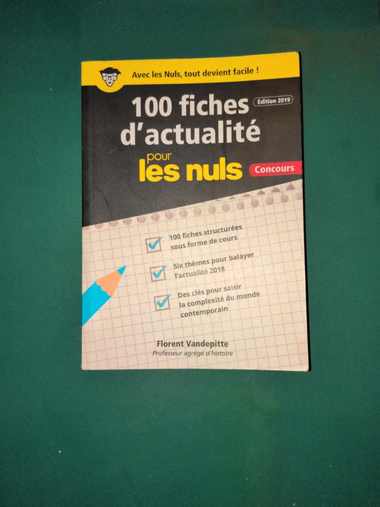 100 fiches d'actualité pour les nuls éditions 2019