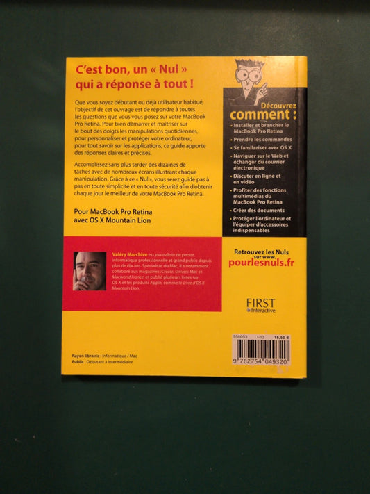 Tout sur mon MacBook pro Retina pour les nuls 2013