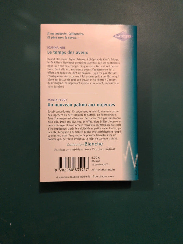 Le temps des aveux , Un nouveau patron aux urgences