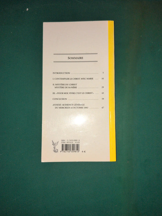 Used book - The Rosary of the Virgin Mary, Apostolic Letter, John Paul II
