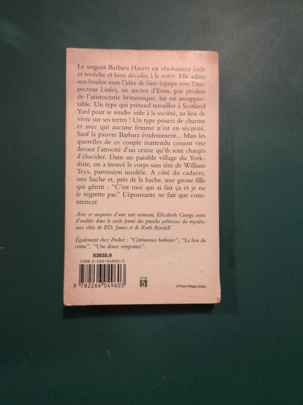 Enquête dans le brouillard, Elizabeth Georges