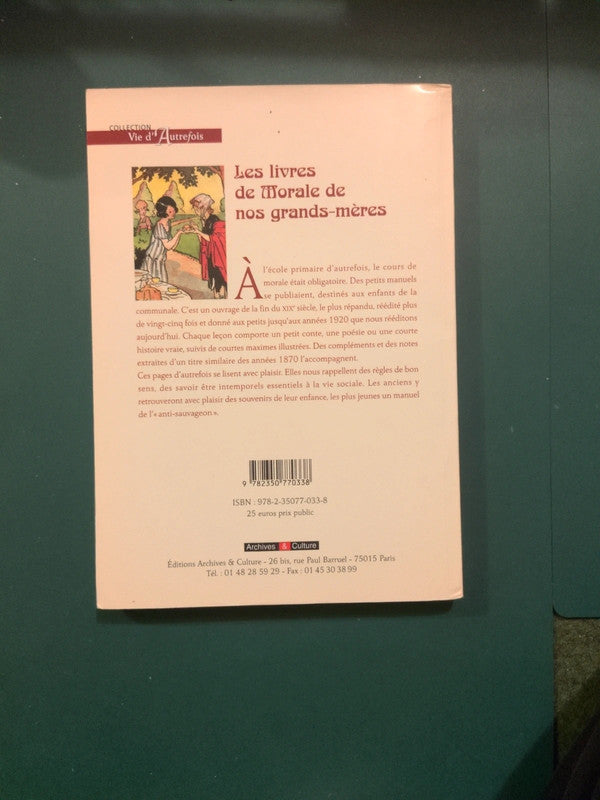 Les livres de Morale de nos grands-mères