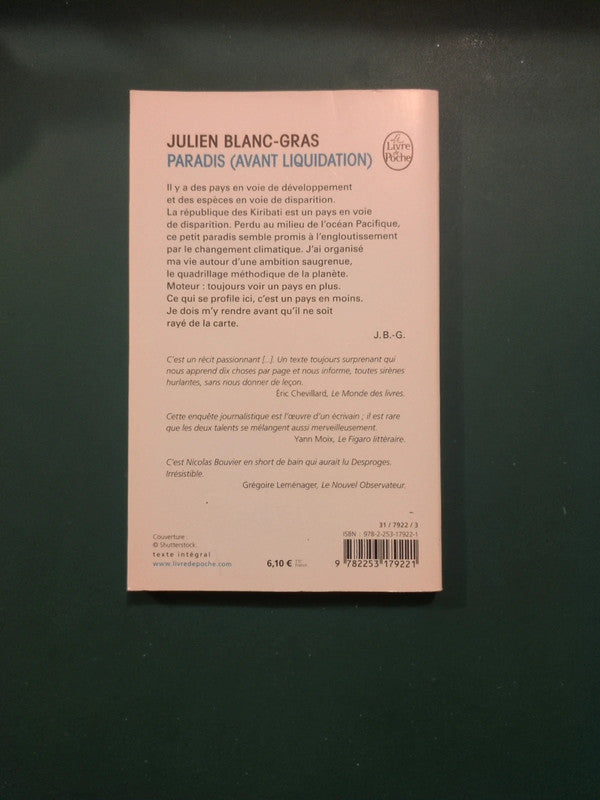 Paradis (avant liquidation) , Julien Blanc-Gras