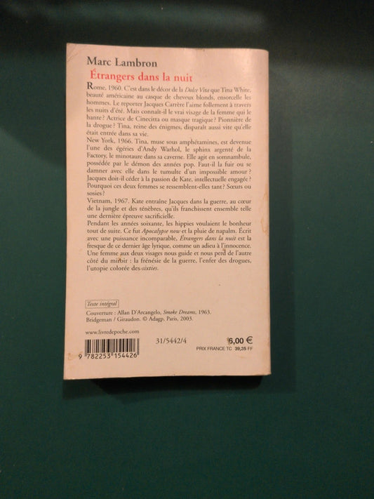 Etrangers dans la nuit , Marc Lambron
