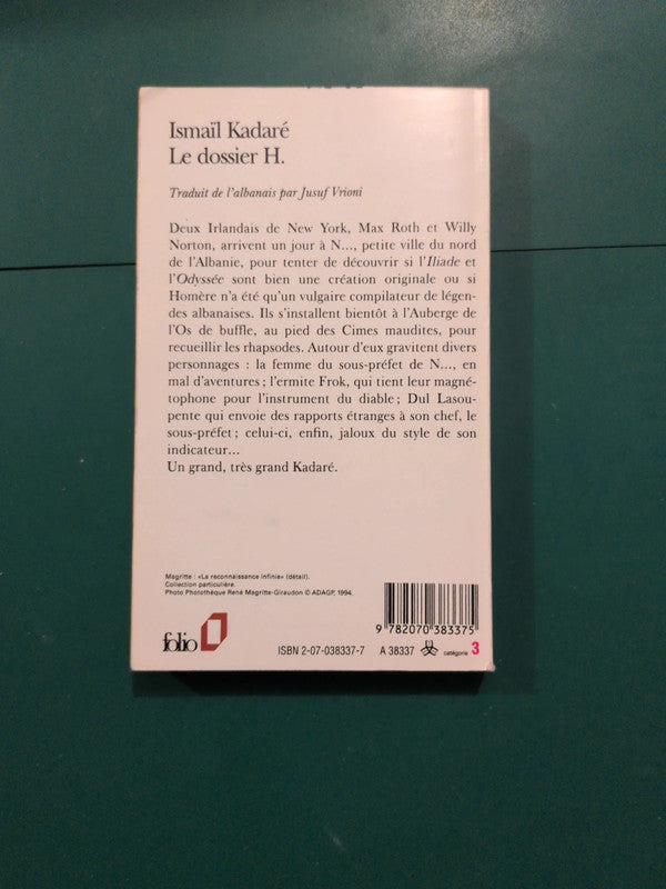 Le dossier H , Ismail Kadaré