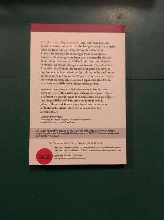 La danse des oubliés Épreuves corrigées , Johanna Krawczyk