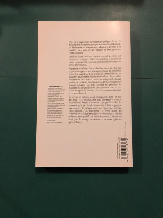 Motivé par l'enthousiasme, Christophe Benoît