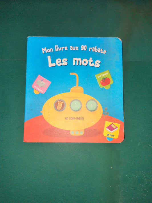 Mon livre aux 90 rabats : Les mots