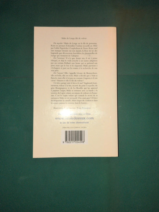 Malo de Lange, fils de voleur , Marie Aude Murail