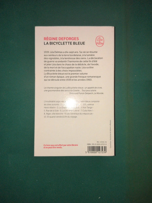 la bicyclette bleue , Régine Deforges