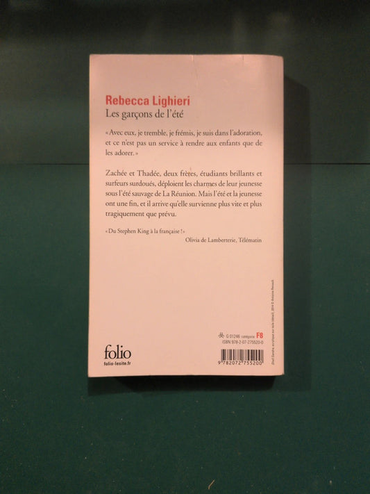 Les garçons de l'été , Rebecca Lighieri