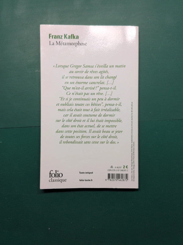 La Métamorphose , Franz Kafka