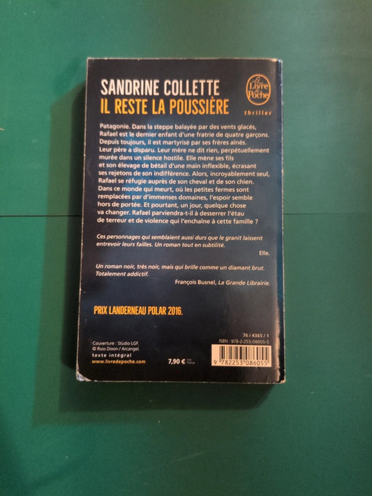 il reste la poussiere , Sandrine Collette