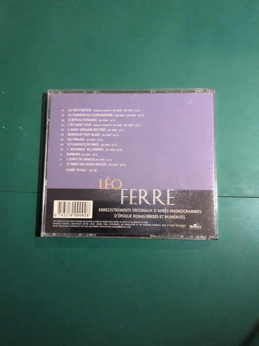 Cd La vie d'artiste , Leo Ferre