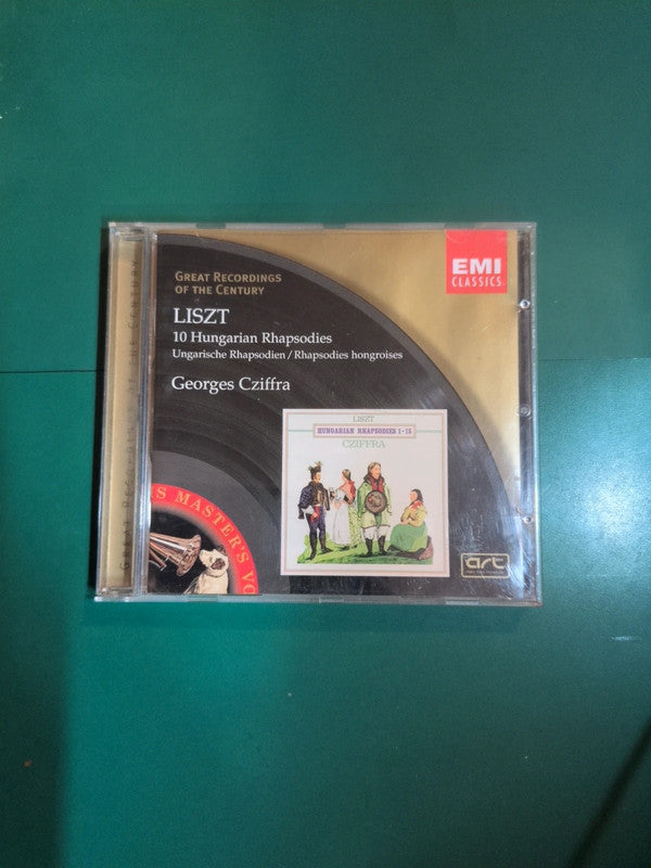 Cd Liszt - Georges Cziffra – 10 Hungarian Rhapsodies , great recordings of the century