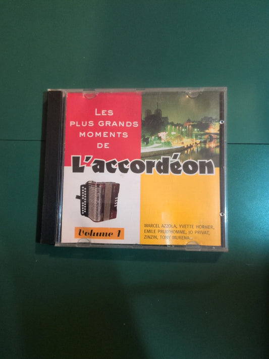 Cd les plus grands moments de l'accordéon Volume 1