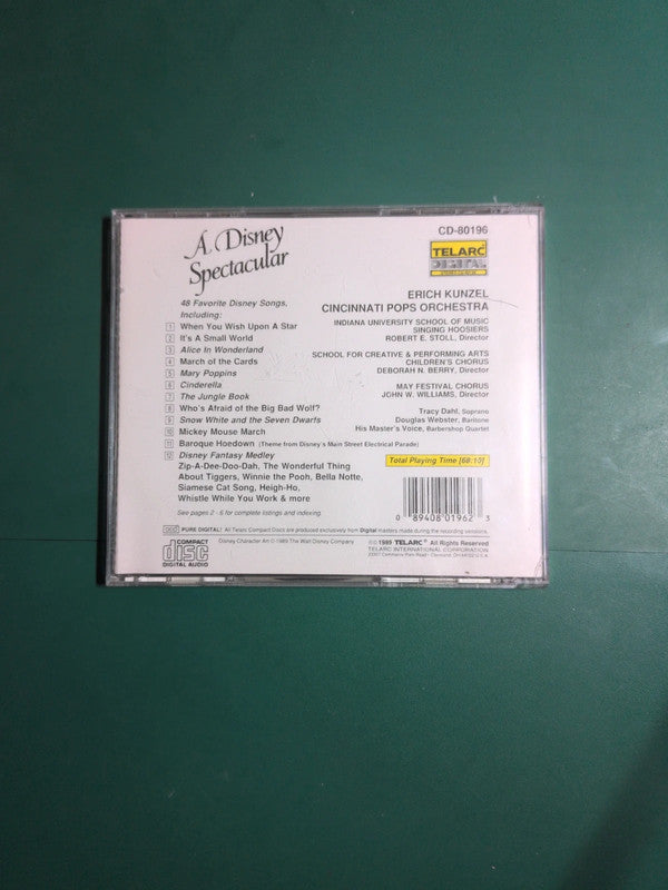 Cd , A Disney Spectacular , Erich Kunzel, Cincinnati Pops Orchestra