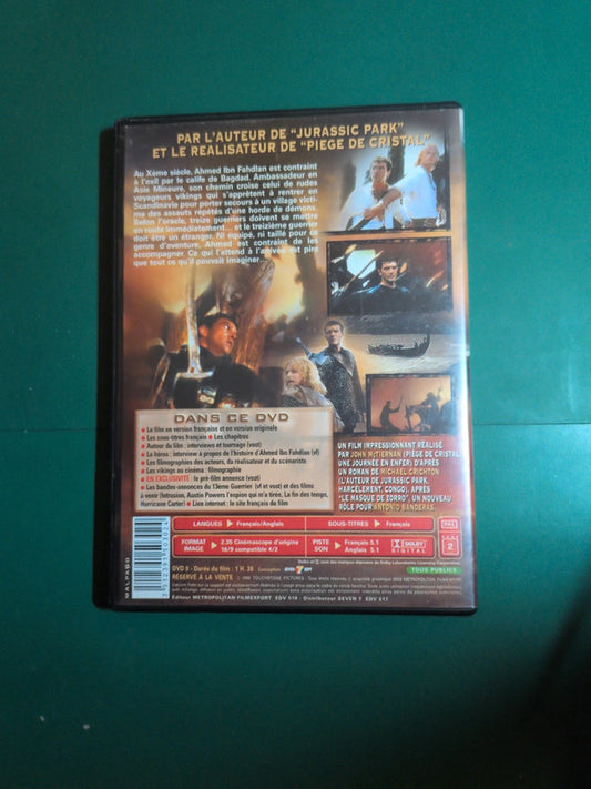 Dvd Le 13ème Guerrier de John McTiernan, avec Antonio Banderas, Diane Venora, Omar Sharif