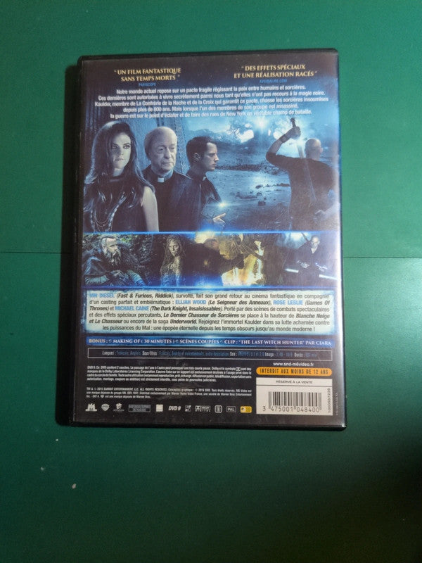 Dvd Le Dernier Chasseur de Sorcières de Breck Eisner, avec Vin Diesel, Rose Leslie et Elijah Wood