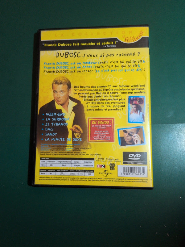 DVD : Franck Dubosc – J’vous ai pas raconté ?