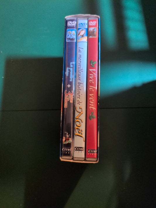 Coffret 3 dvd : La merveilleuse histoire de Noël, La première neige , Vive le vent