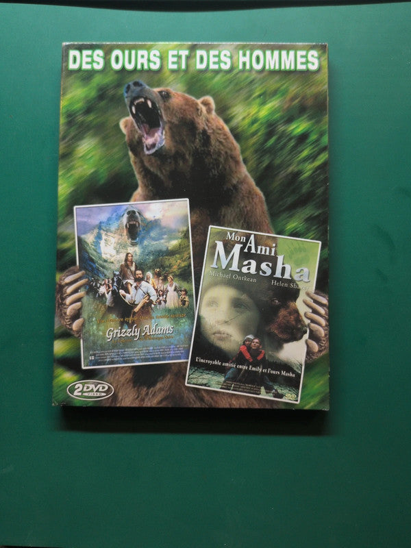 2 dvd Des ours et des hommes , Grizzly Adams : La légende de la Montagne Noire , Mon Ami Masha