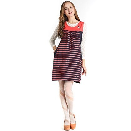 Life good pregnancy baby knit sundress World Rose bar 201011483211001 M (160 / 92B), 