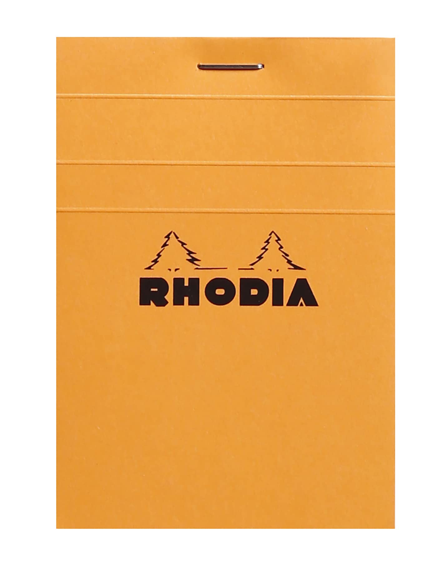 Rhodia Staplebound Notepads - Graph 80 sheets - 3 x 4 in. - Orange cover 3" x 4" (Pack of 1) orange or black you choose, 