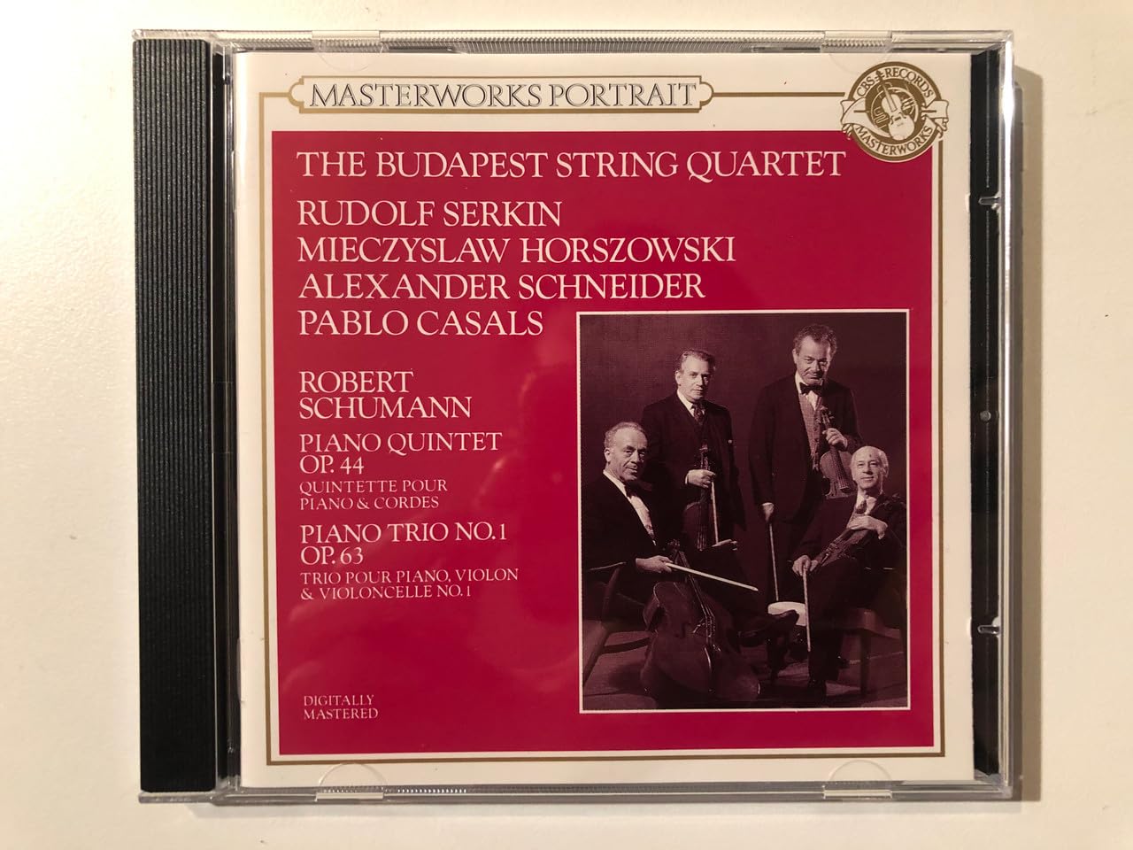 Schumann: Quintet for Piano & String in E Flat Major, Trio for Piano and Cello, Robert Schumann, The Budapest String Quattet, Rudolf Serkin, Mieczyslaw Horszowski, Alexander Schneider, Pablo Casala