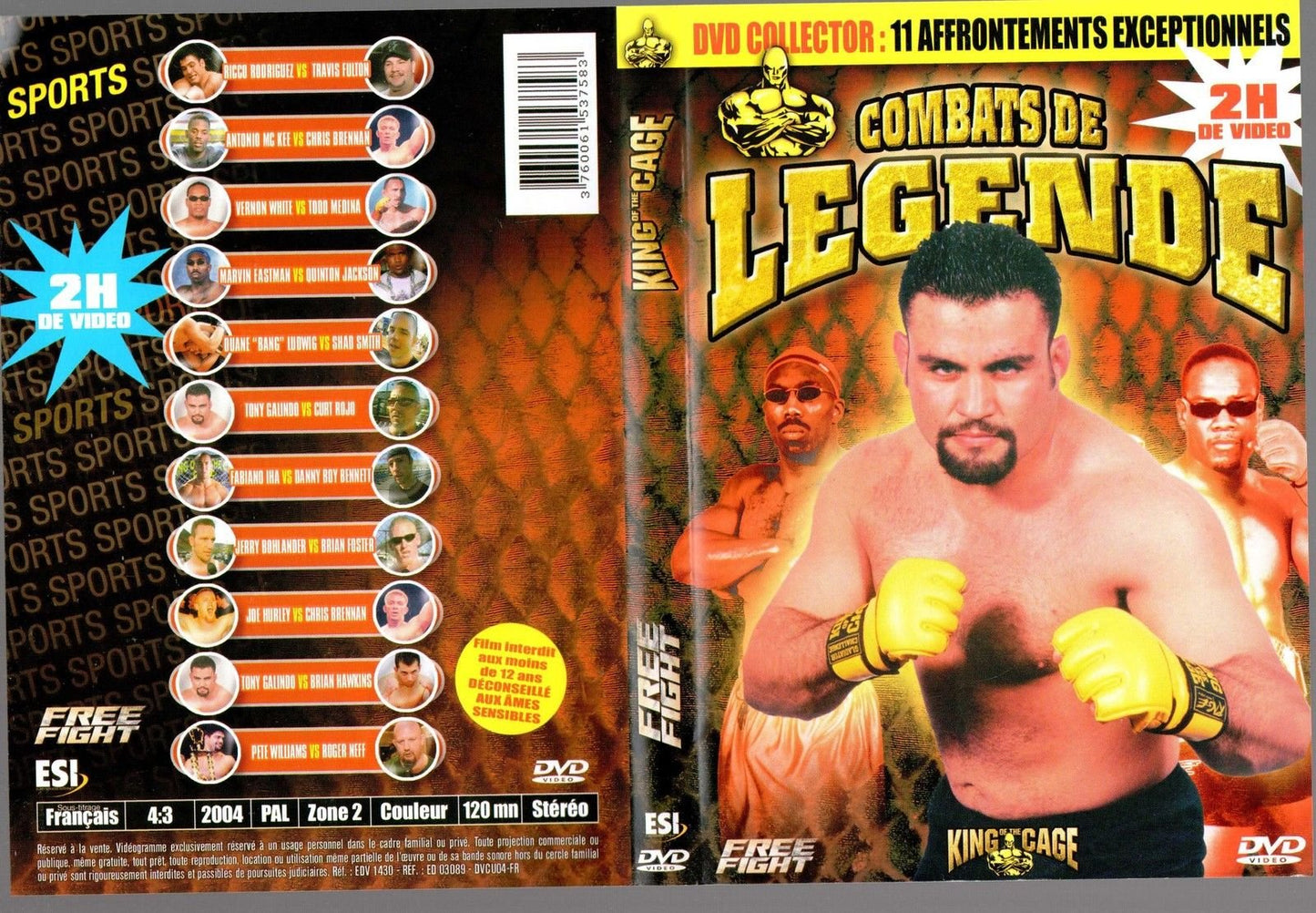 COMBATS DE LEGENDE DVD COLLECTOR : 11 AFRONTEMENTS EXCEPTIONNELS, 