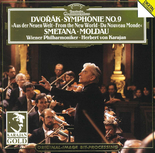 Dvorak: Symphony No. 9 "From the New World" / Smetana: Die Moldau, Dvorak, Antonin, Smetana, Bedrich, Herbert von Karajan, Vienna Philharmonic Orchestra