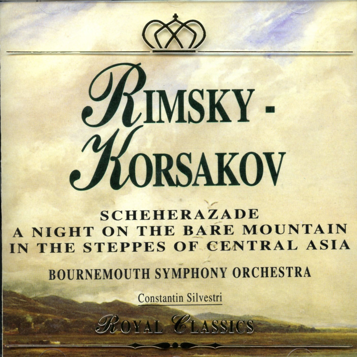 Rimsky, Constantin Silvestri, Bournemouth Symphony Orchestra, Gerald Jarvis, Modeste Moussorgsky, Alexander Borodin, Nikolai Rimsky-Korsakov
