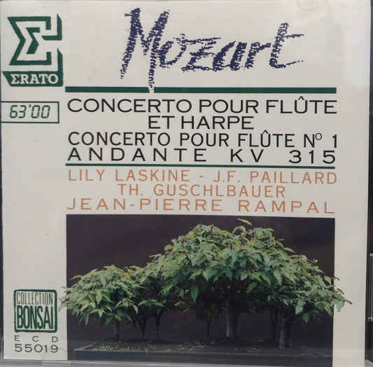 Concerto Pour Flûte & Harpe KV 299 Ut Majeur, Concerto Pour Flûte N°1 KV 313 Sol Majeur, Andante Pour Flûte & Orchestre KV 315 Ut Majeur, 