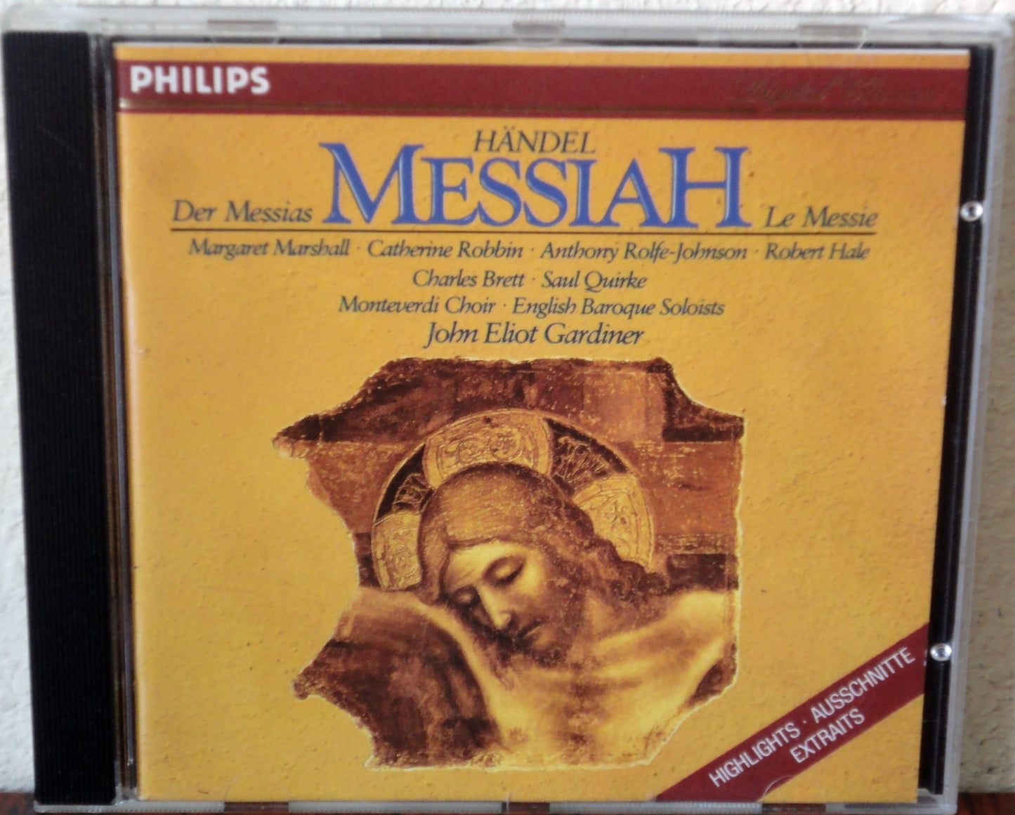 Händel: Messiah Highlights, Handel, George Frederick, John Eliot Gardiner, Charles Brett, English Baroque Soloists, Alastair Ross, Catherine Robbin, Margaret Marshall, Anthony Rolfe Johnson