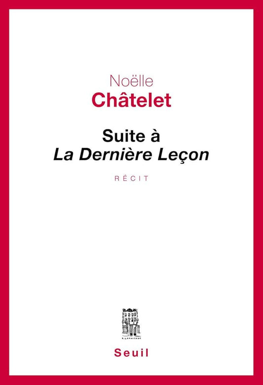 Suite à La Dernière Leçon cover image