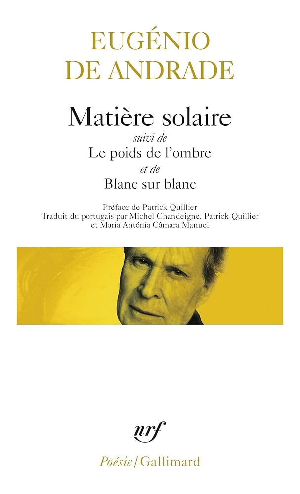 Matière solaire, suivi de "Le poids de l'ombre", suivi de "Blanc sur blanc" cover image