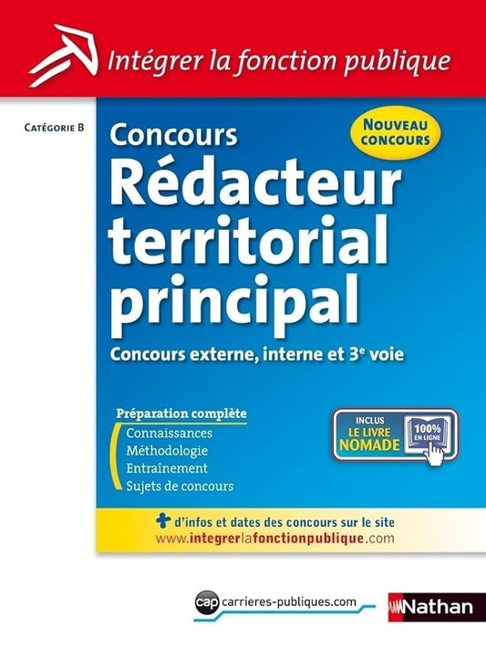 Concours Rédacteur territorial principal - Catégorie B cover image